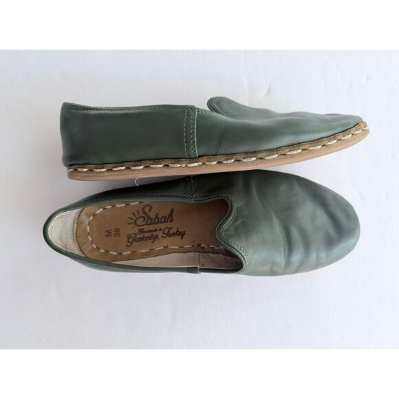 Sabah Denali Green Size 39 Men’s Flat Leather Moccasin Flat Driving Shoe main image 4